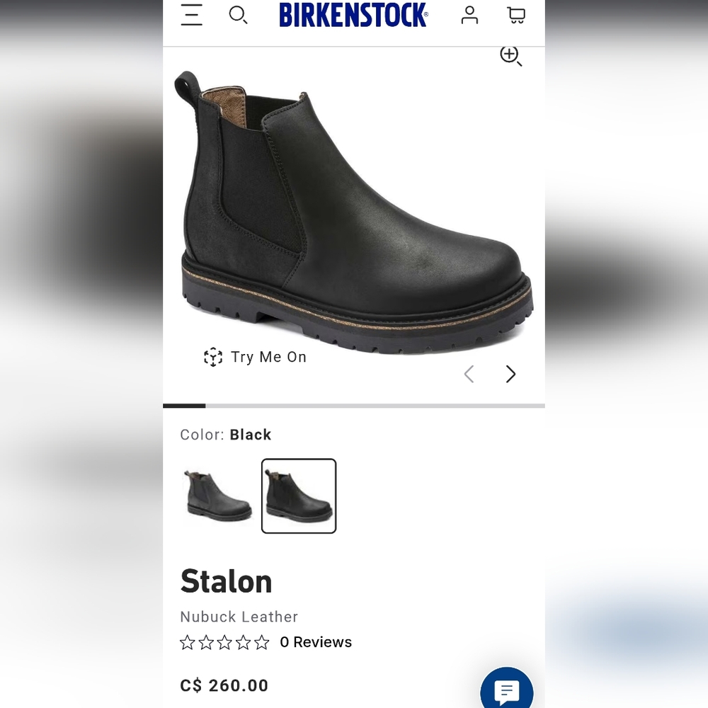 Birkenstock Stalon Black Chelsea Boot